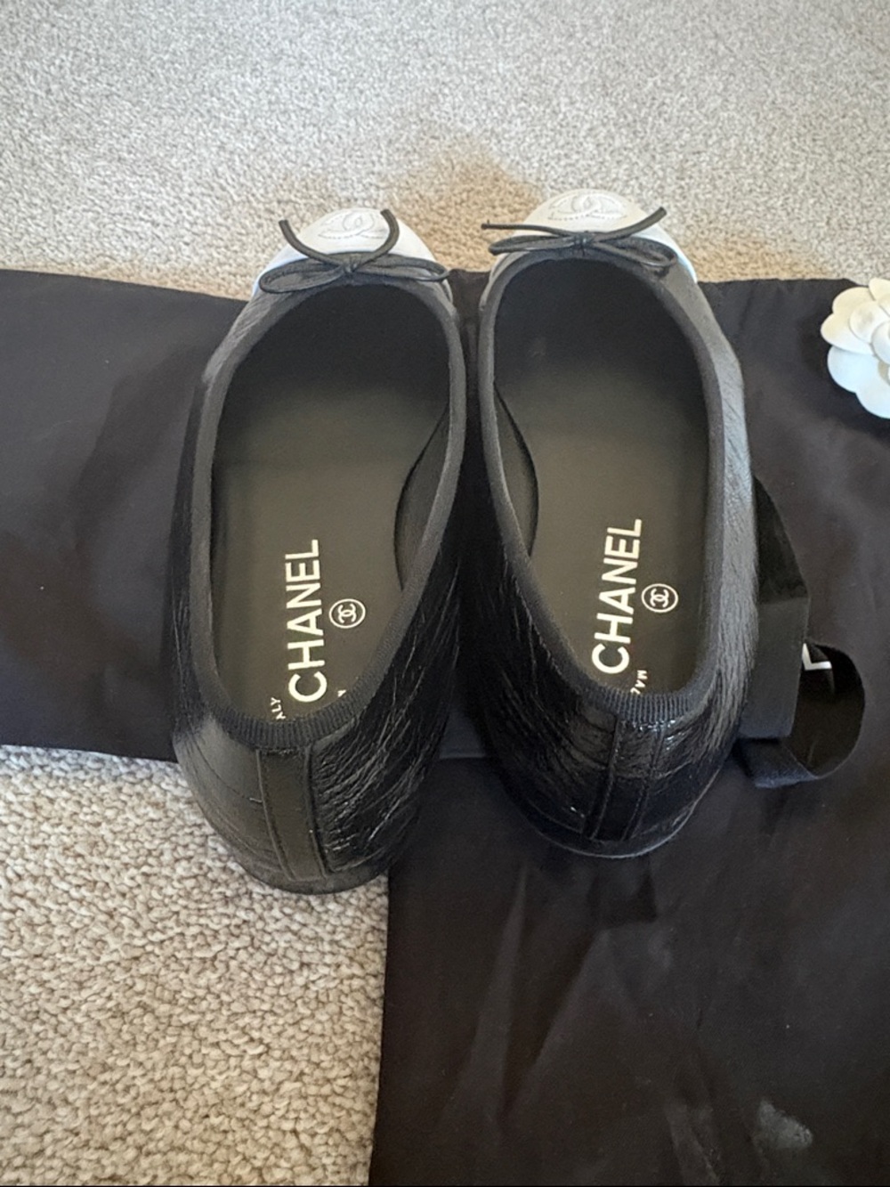 Chanel Black & White Ballet Flats (Matthieu Blazy collection) - Picture 4 of 5